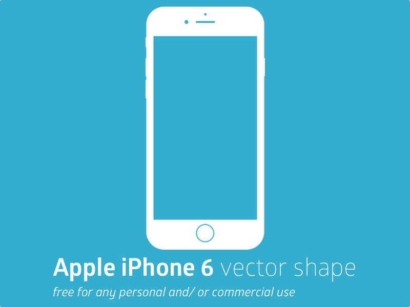 800x600 Apple Iphone 6 Vector Shape Sketch Freebie