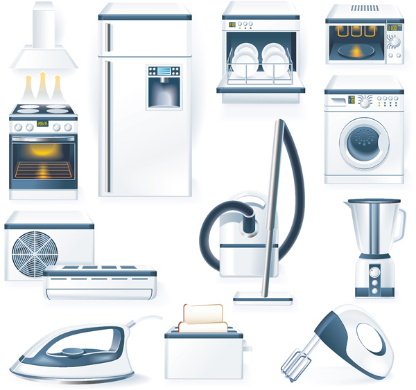600x563 Kitchen Appliances Vector Free Vector 4vector