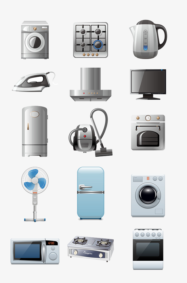 650x979 Vector Appliances Collection, Kitchen Appliances, Vacuum Cleaner