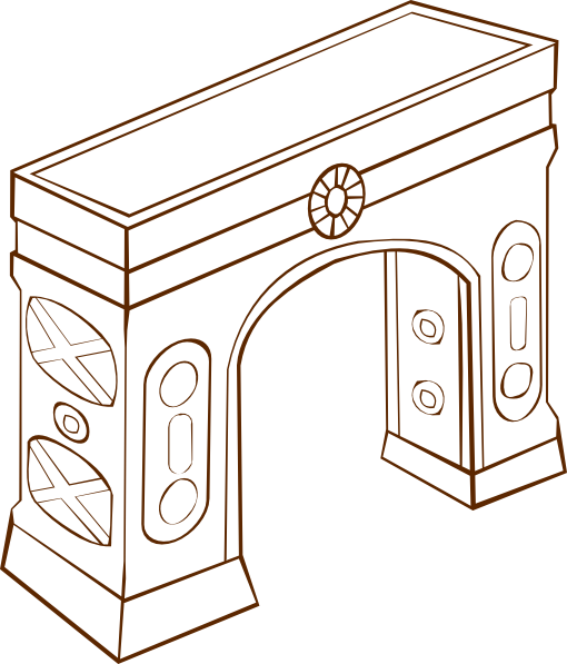 510x597 Arch Clip Art Free Vector 4vector