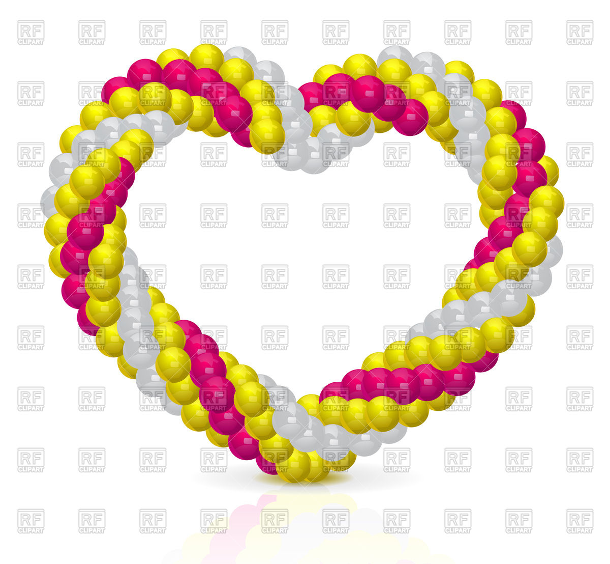 1200x1108 Heart Shaped Arch Of Balloons Vector Image Vector Artwork Of