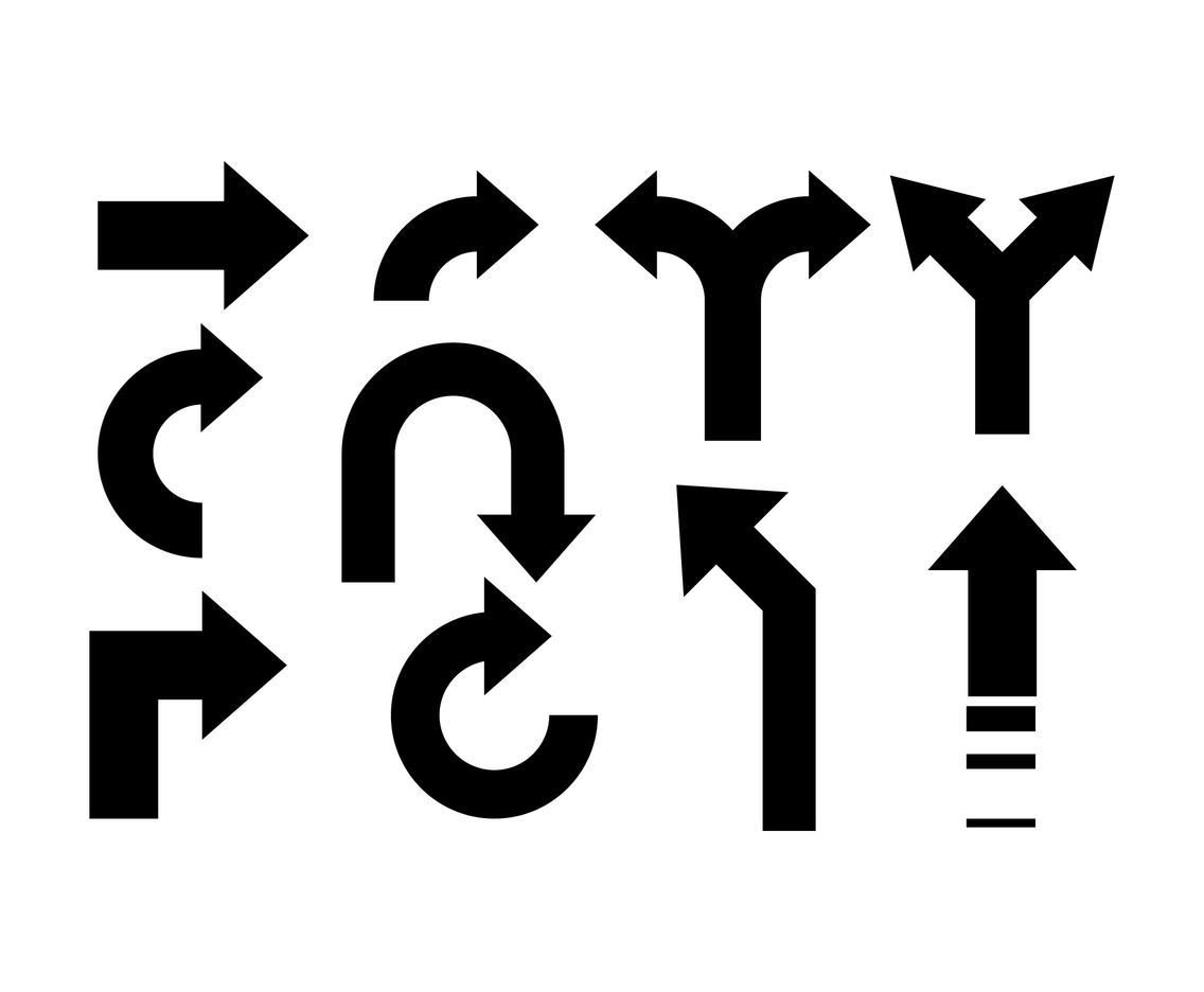 1136x936 Free Arrow Sign Vector Set Vector Art Amp Graphics