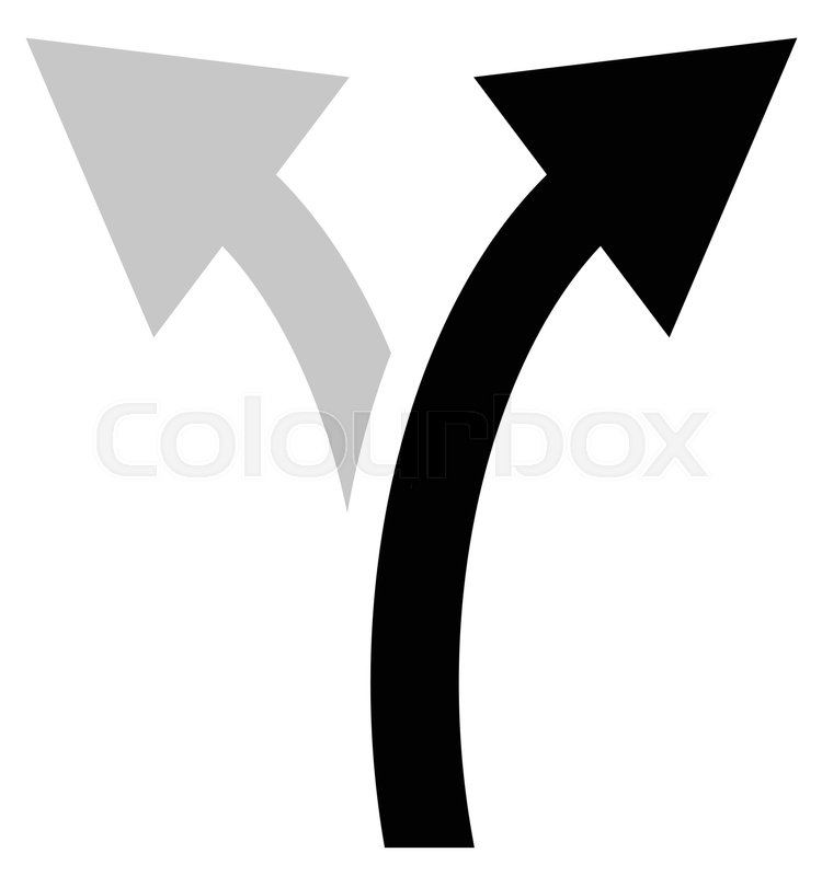 750x800 Two Way Arrow Symbol, Arrow Icon. Curved Arrows Left And Right