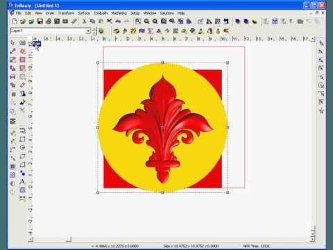 480x360 Using Vector Art 3d Files With Enroute.flv