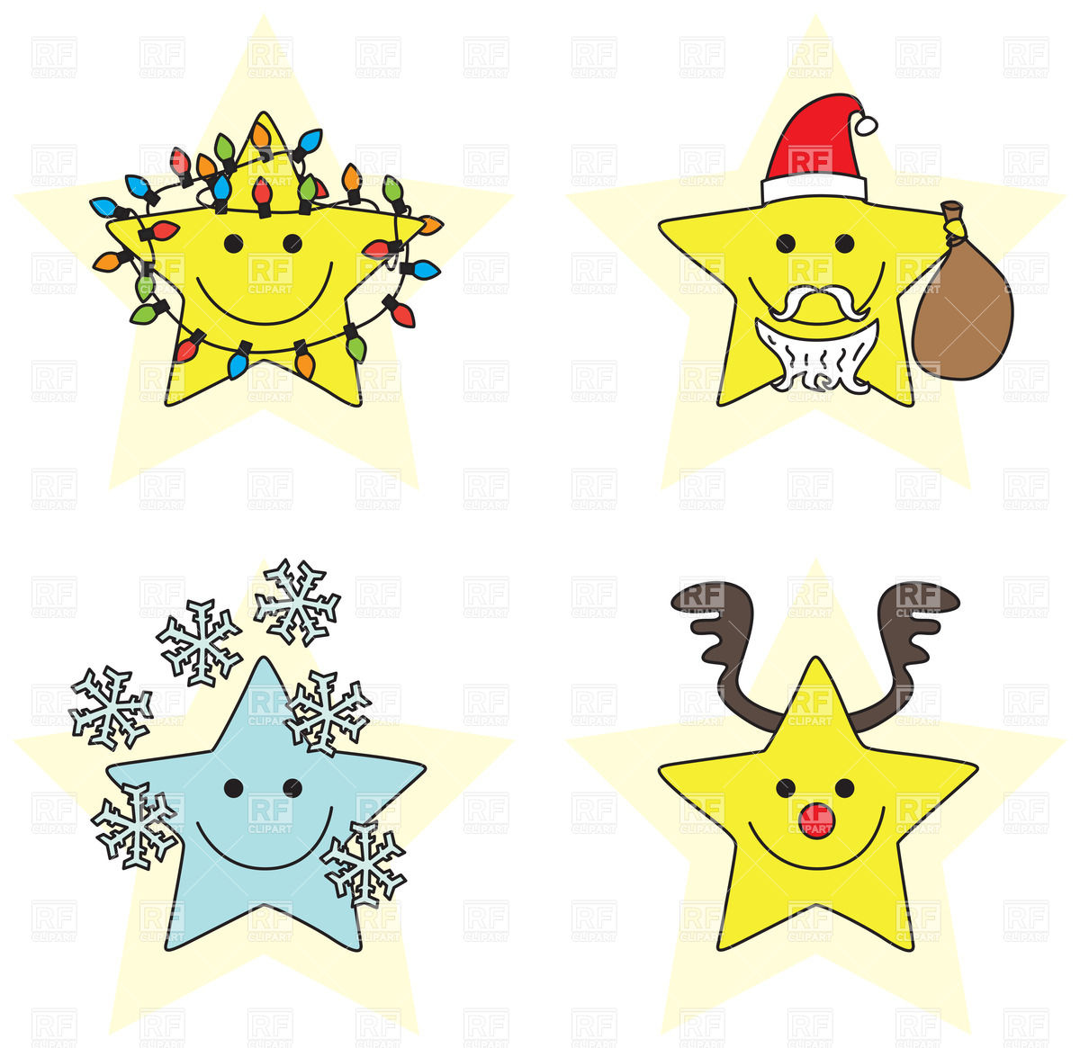 1200x1165 Smiling Cartoon Stars