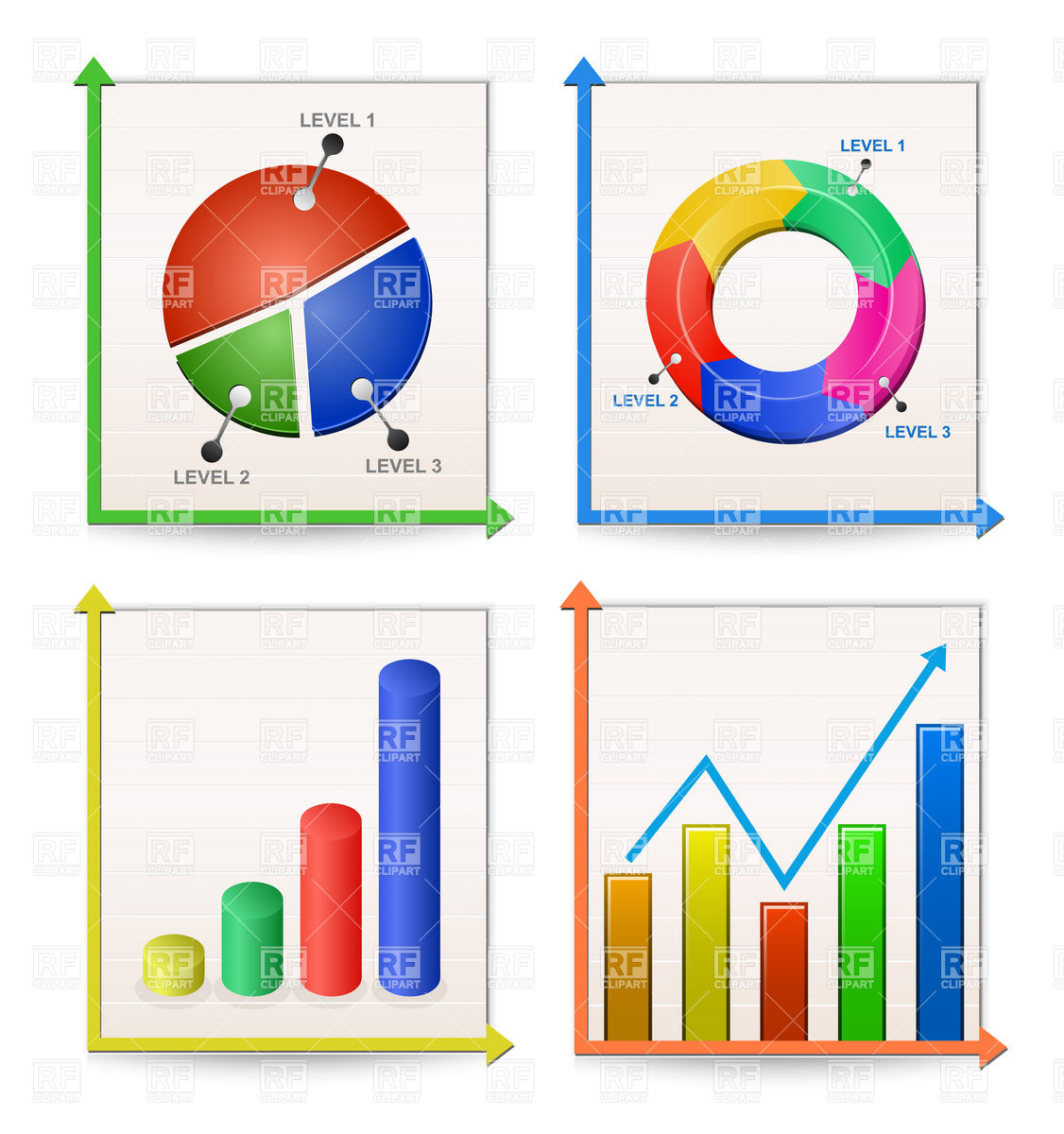 1126x1200 Charts And Graphs Collection Vector Image Vector Artwork Of