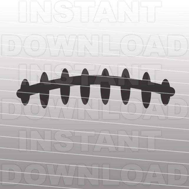 642x642 Football Laces Svg File Cutting Template Clip Art For Etsy