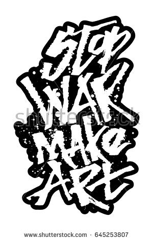 300x470 Stop War Make Art Modern Calligraphy Stock Vector 645253807 Vector