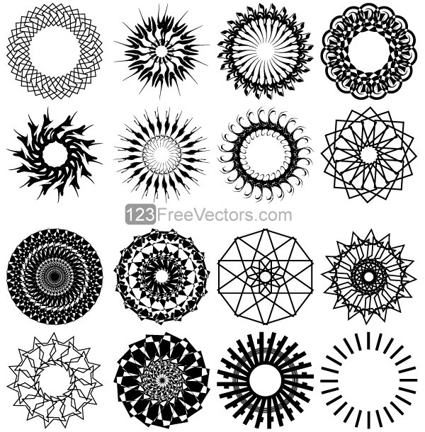 600x610 Free Geometric Circle Design Vector Art Psd Files, Vectors