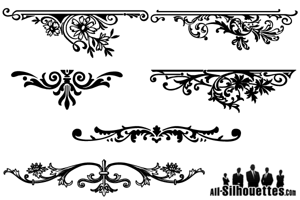 600x400 Free Vector Floral Ornaments Graphic Design Psd Files, Vectors