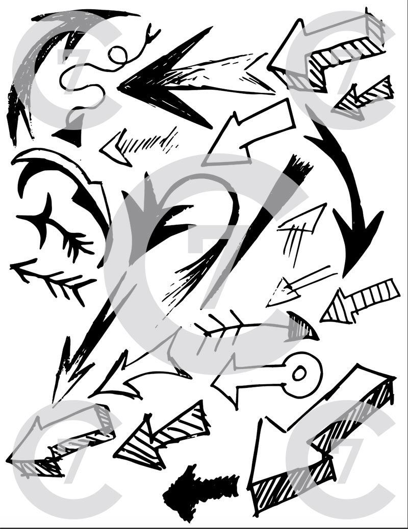 800x1038 Arrows Vector Art Pack 02