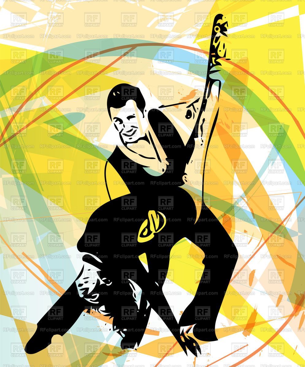 995x1200 Abstract Illustration Of Latino Dancing Couple Vector Image