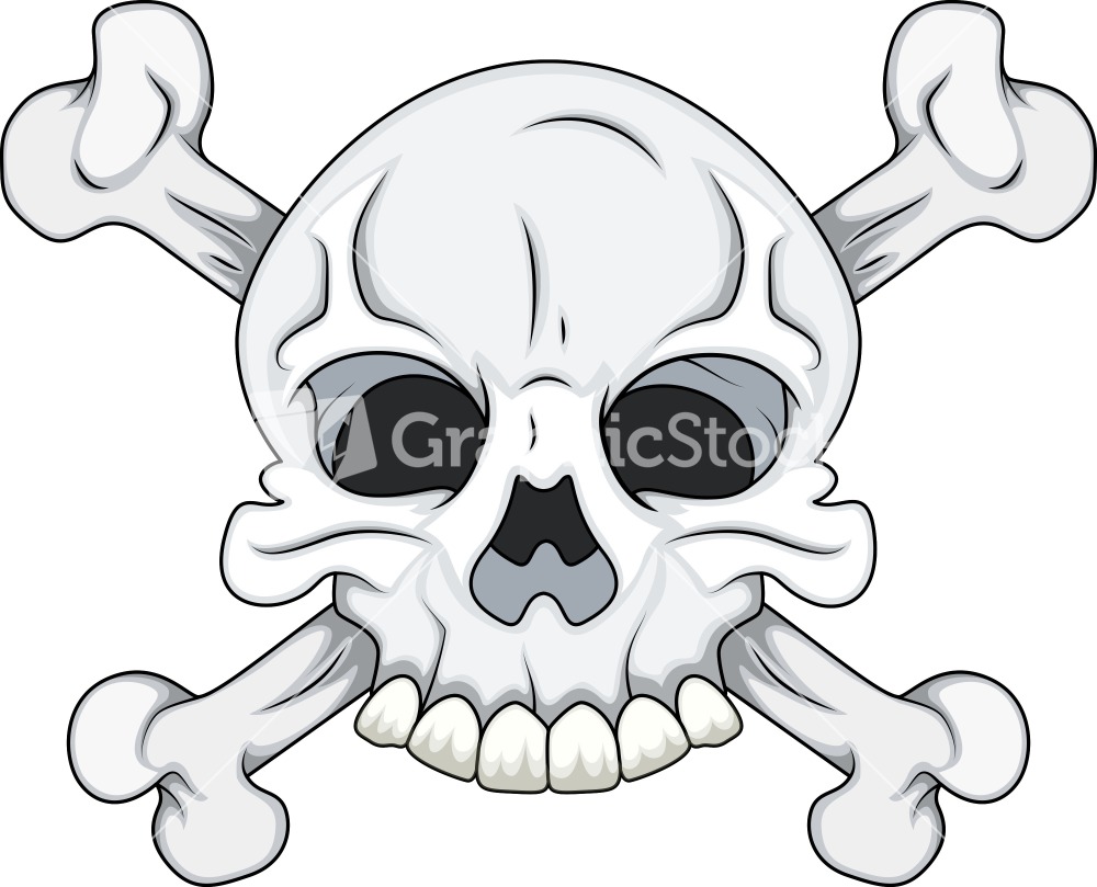 1000x809 Skull And Cross Bones Vector Art