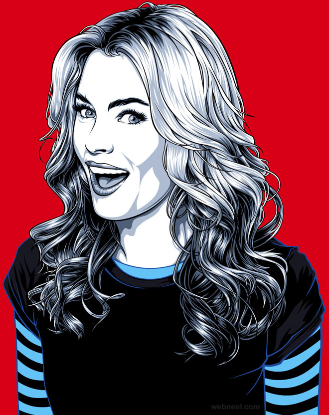 660x832 Vector Art Girl 8