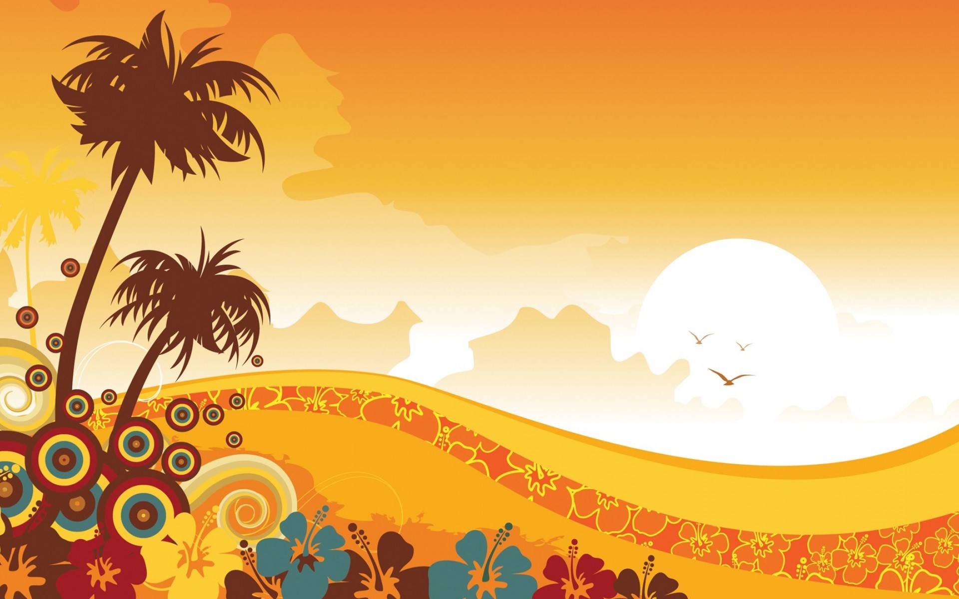 1920x1200 Landscape Vector Art