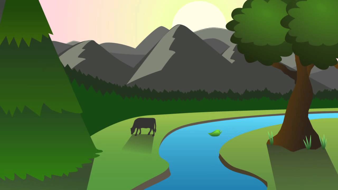 1280x720 Landscape Vector Art
