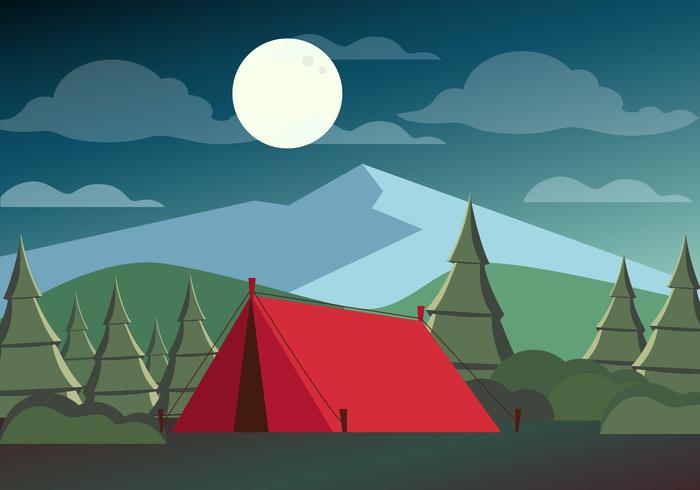 700x490 Beautiful Spring Vector Landscape Illustration