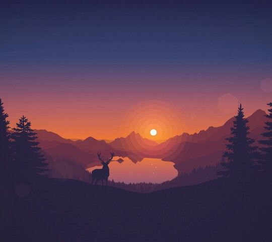 540x480 Vector Art Landscape Night Truck Ideas Vector Art