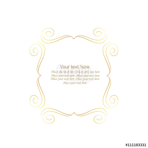 500x500 Decorative Vector Monogram For Design Template. Elegant Element