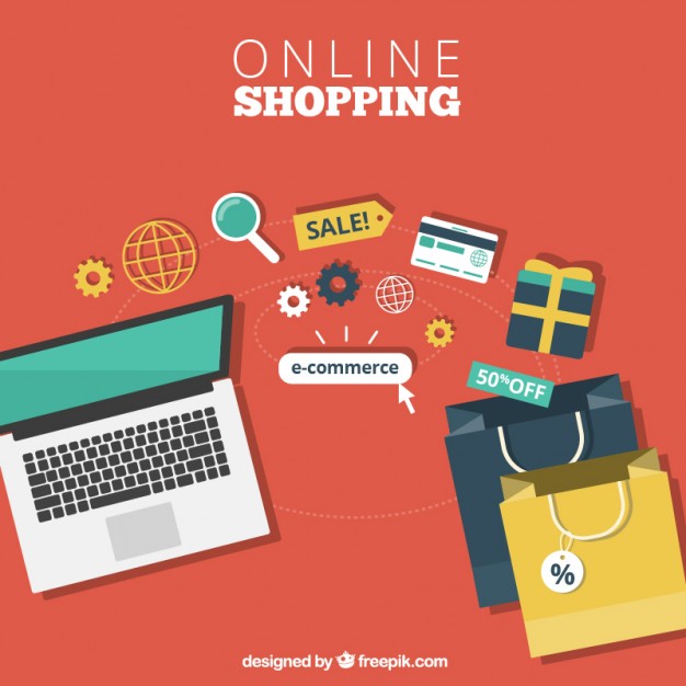 626x626 Online Shopping Vector Free Download