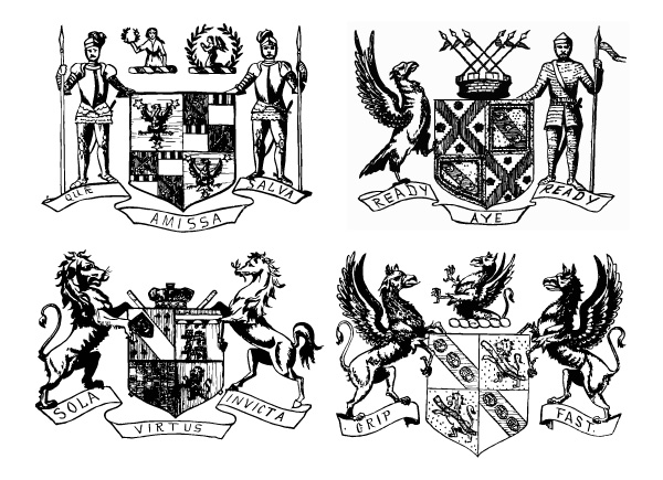 600x435 Free, Vintage Vector, Medieval Heraldry Graphics