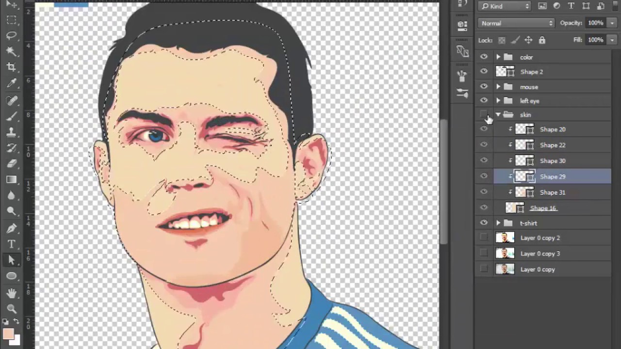 1280x720 Vector Art Portrait (Cristiano Ronaldo)