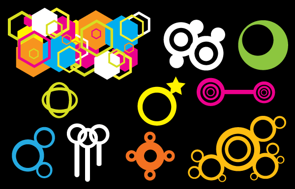 600x385 Free Colorful Geometric Shapes Free Vector Art Psd Files, Vectors