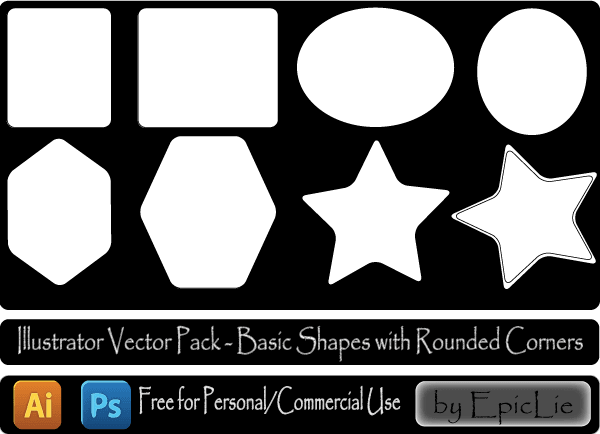600x434 Free Geometric Shapes Vector Pack 123freevectors