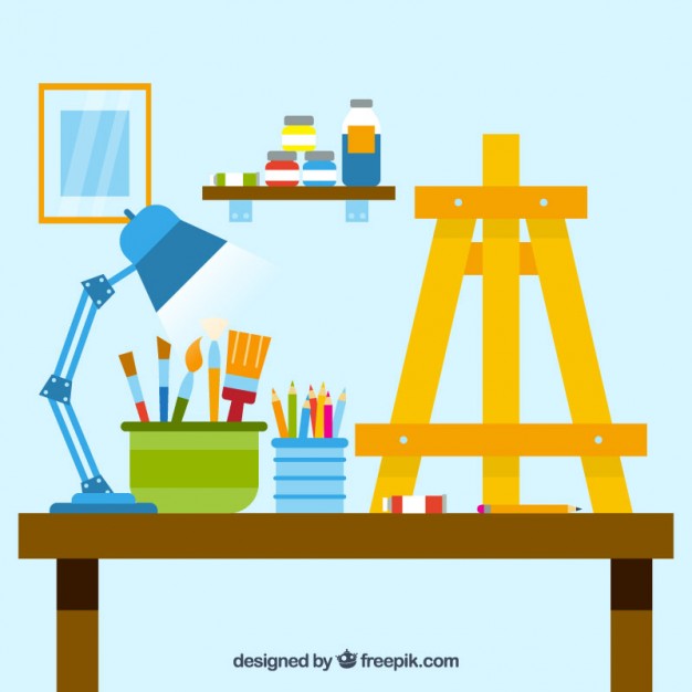 626x626 Art Studio Vector Free Download