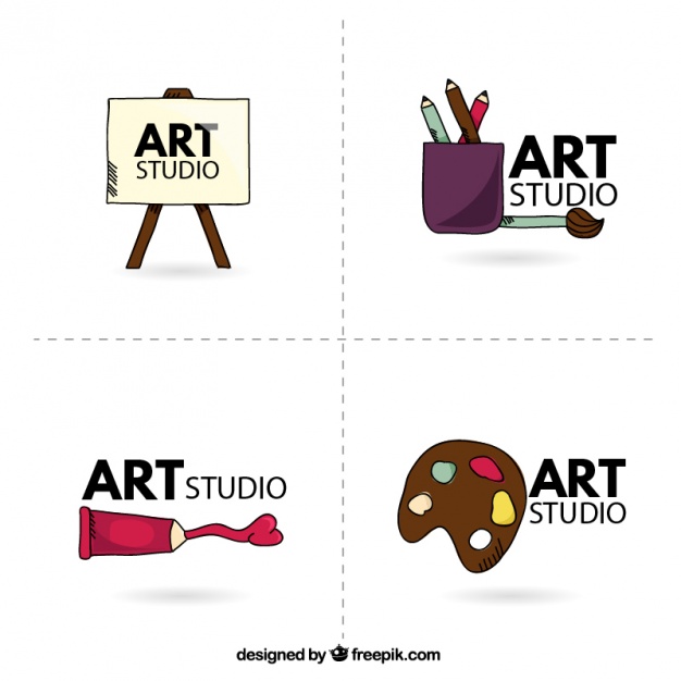 626x626 Art Studio Logo Vector Free Download
