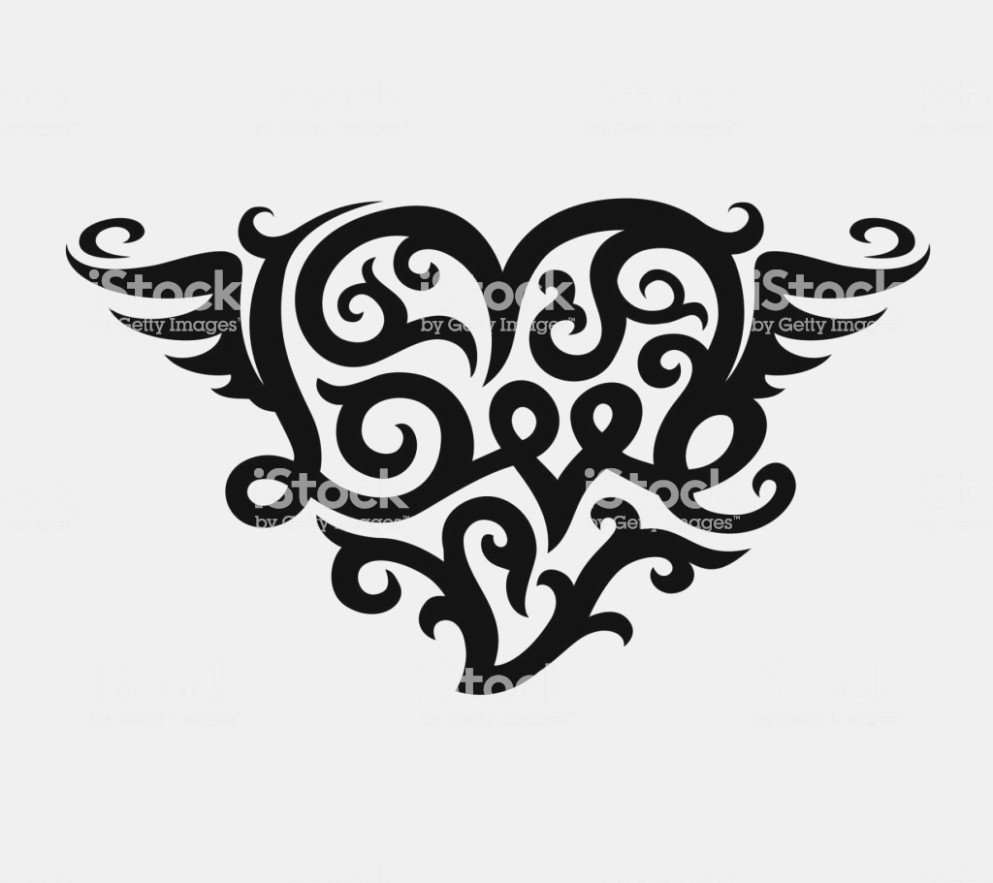 993x883 Tattoo With Love Heart Symbol Stock Vector Art Love Symbol