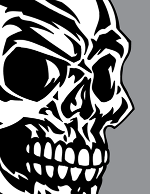 300x387 Vintage Tattoo Skull Vector Vector Genius