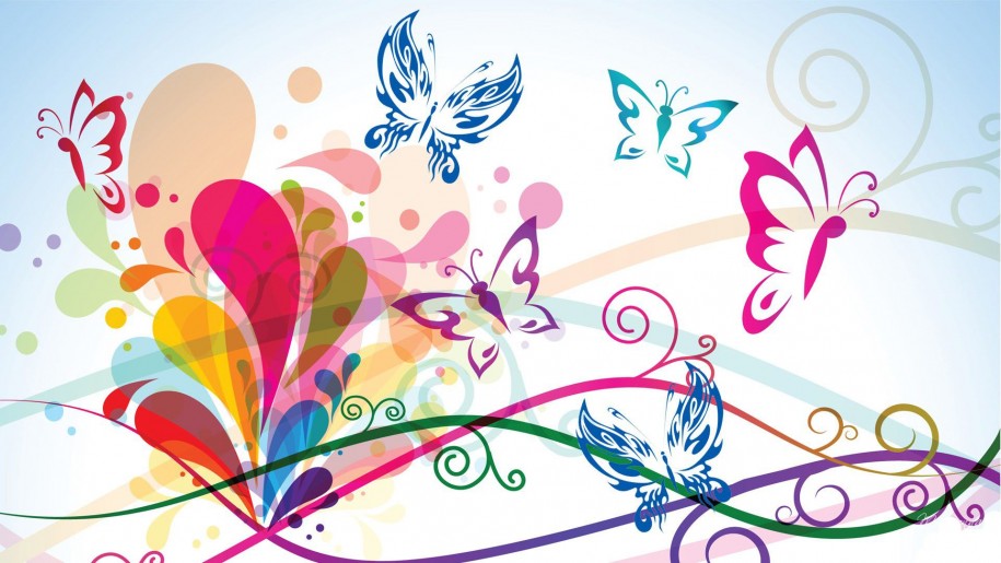 915x515 Butterfly Vector Art Wallpaper Hd 9462