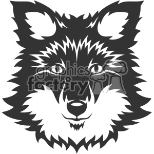 300x300 Royalty Free Wolf Husky Dog Head Vector Art 403158 Vector Clip Art