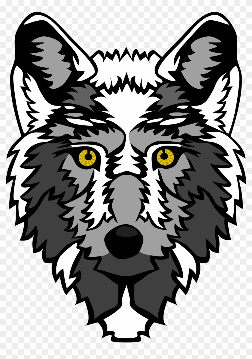 840x1194 Wolf Vector Art