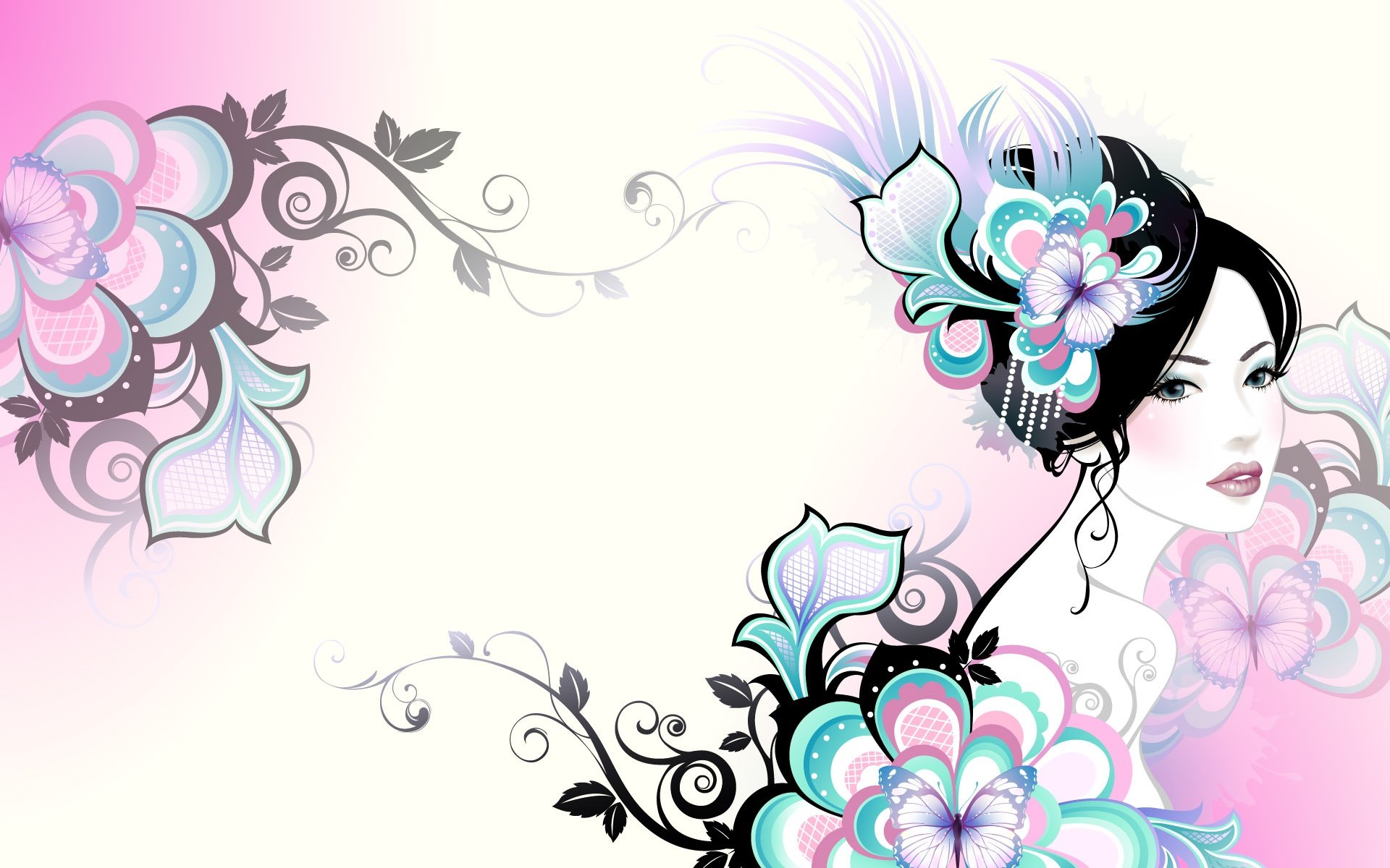 1920x1200 Gallery Of 41 Vector Girl Backgrounds, Wallpapers B.scb Wallpapers