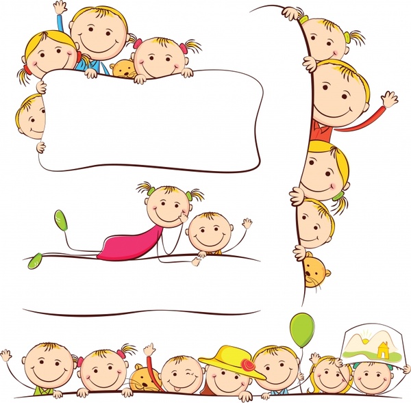 600x589 Vector Line Drawing Artwork Cartoon Children Free Vector In