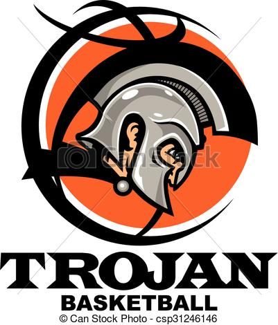 401x470 Vector Trojan Basketball Stock Illustration Royalty Free Vector
