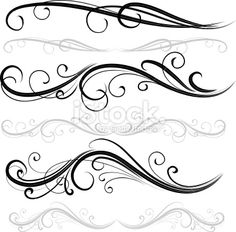 236x232 Isolated Swirl Elements. All Elements Are Separate. Hi Res Jpg