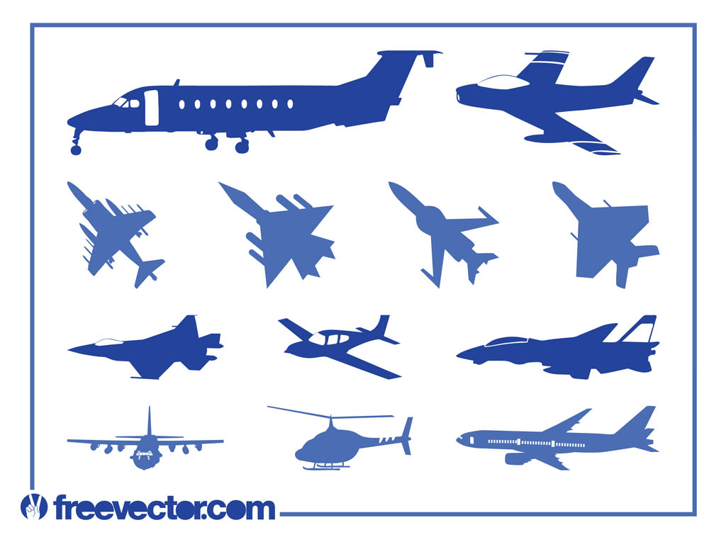 1024x765 Aircraft Silhouettes Vector Vector Art Amp Graphics