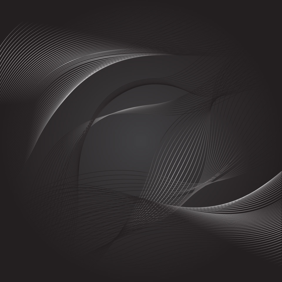 960x960 Dark Abstract Back Swirls Lines Vector Design