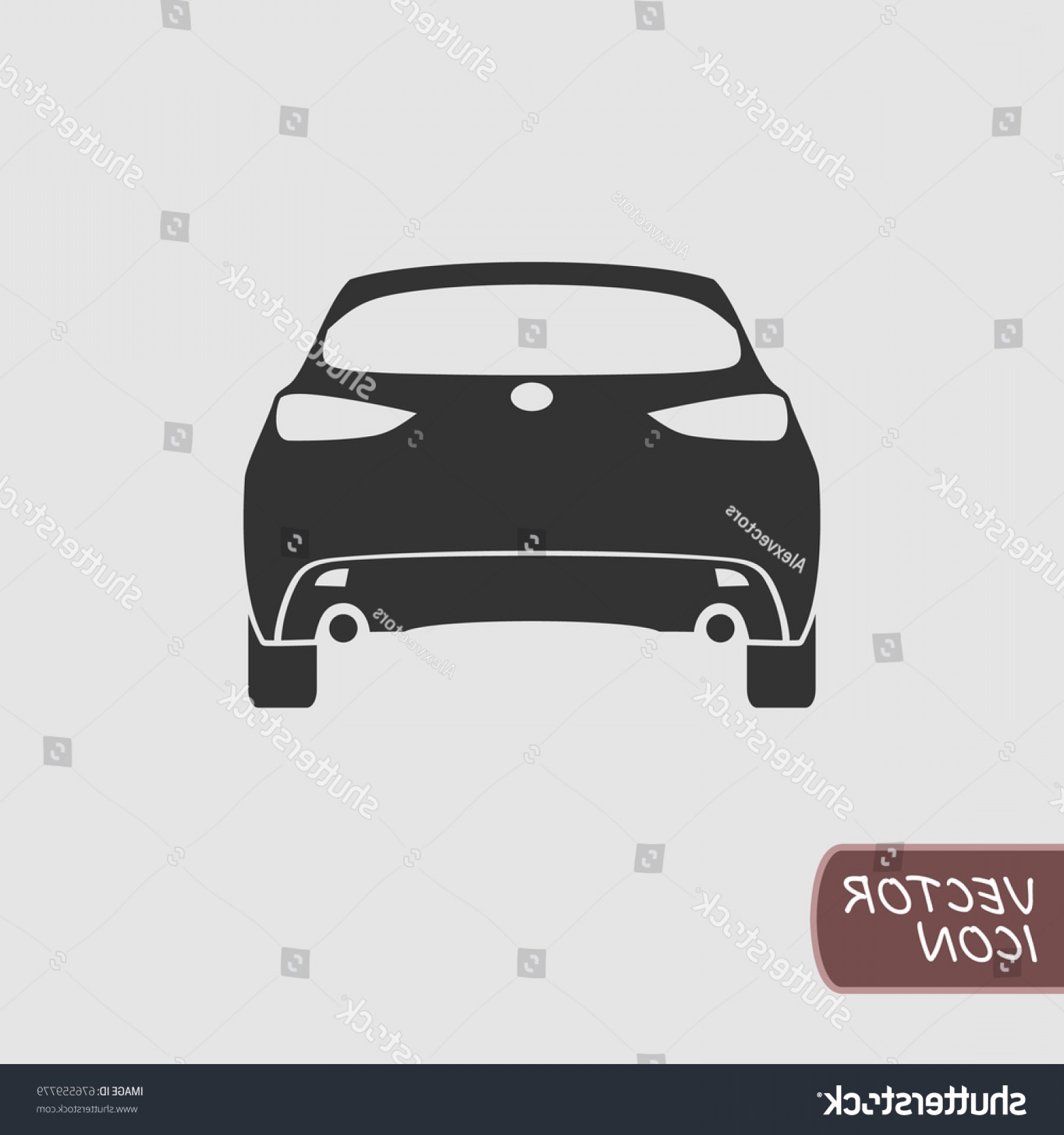 1800x1920 Back Side Car Vector Flat Icon Shopatcloth