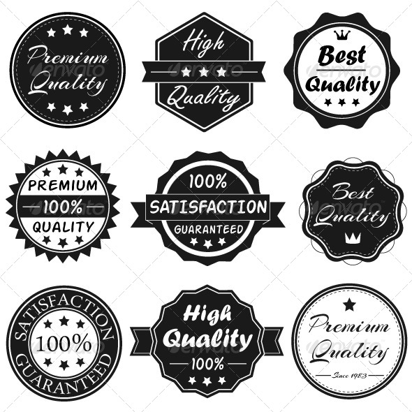 590x590 Vector Badges Set 1 By Nm Design Studio Graphicriver