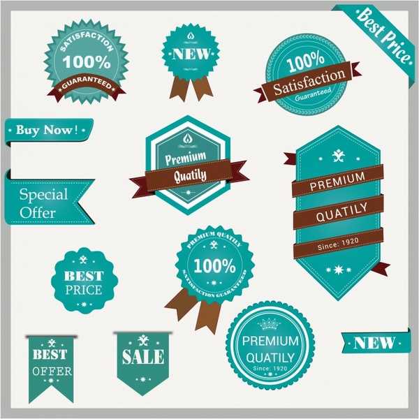 600x600 Vintage Badges Free Vector In Adobe Illustrator Ai ( .ai