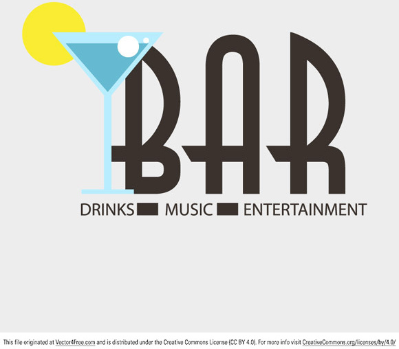 580x508 Bar Logo Vector Free Vector In Adobe Illustrator Ai ( .ai ) Vector