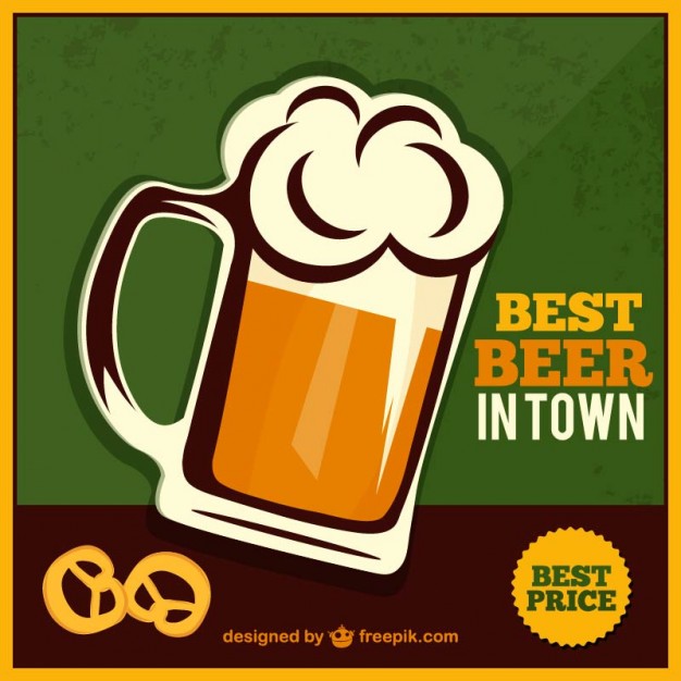 626x626 Beer Jar Poster Vector Free Download