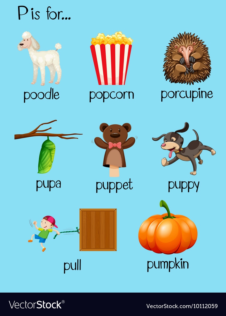 772x1080 P Letter Words Many Begin With Vector Publish Likewise