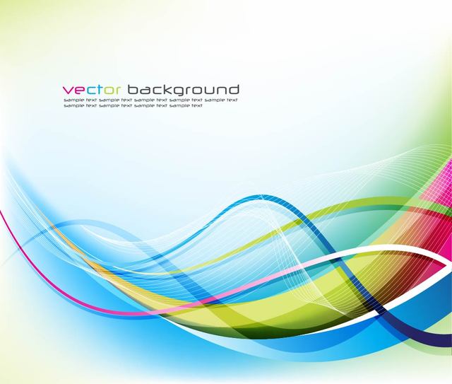 640x543 Free Vectors Colorful Curvy Lines And Waves Background Vector Bg