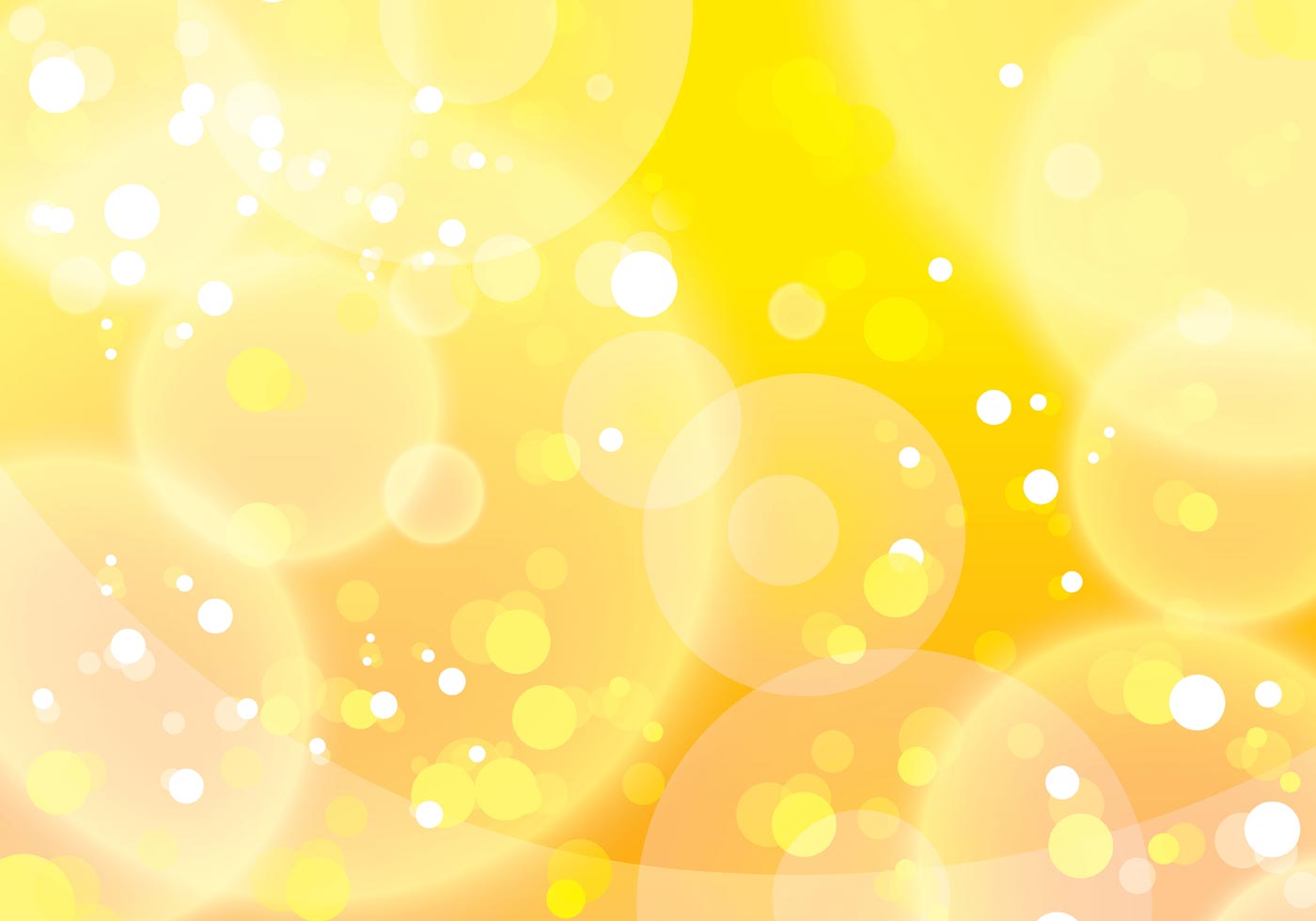 1400x980 Yellow Bokeh Background Vector
