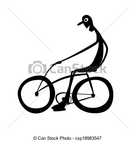 450x470 Vector Biker Illustration.